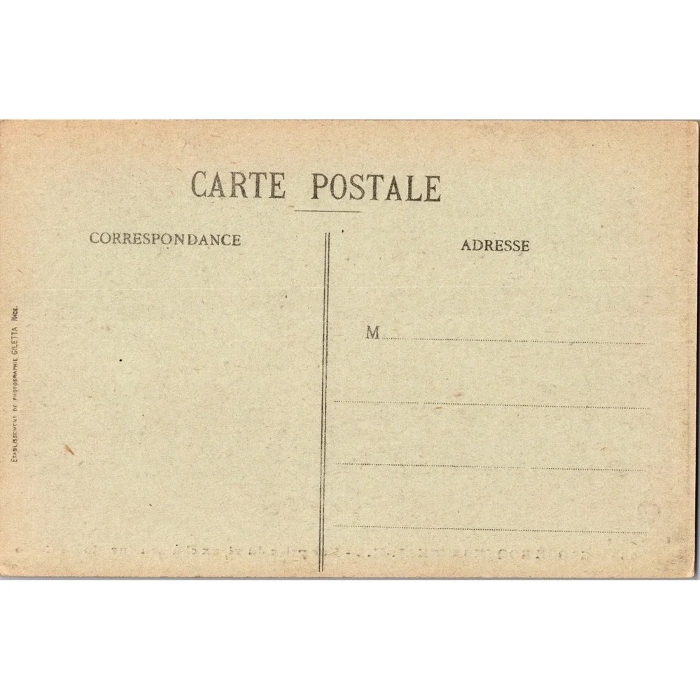 Vintage French Postcard Roquebrune View from Old Chateau Overlooking Monte Carlo